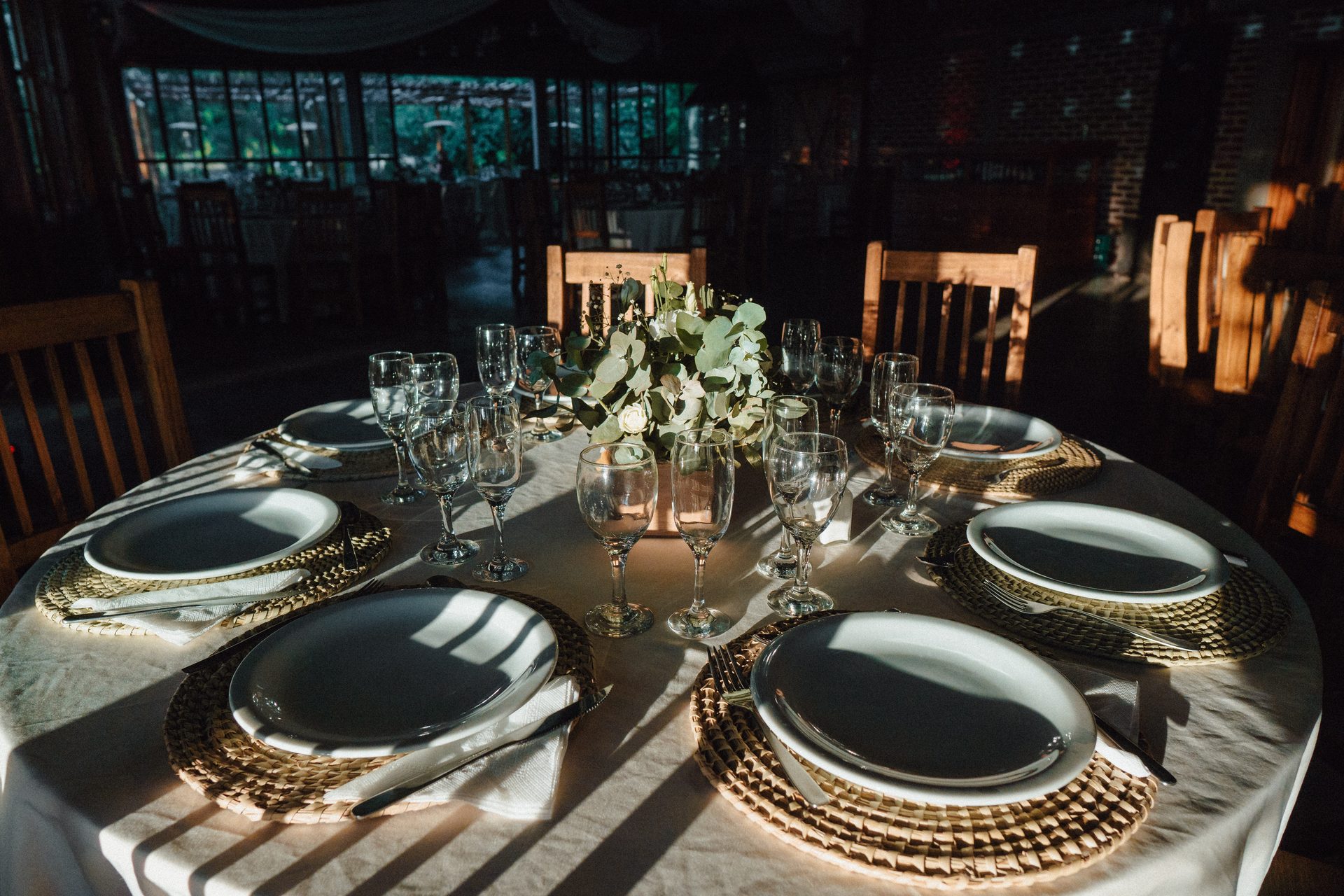 Mesa preparada en La Honoria