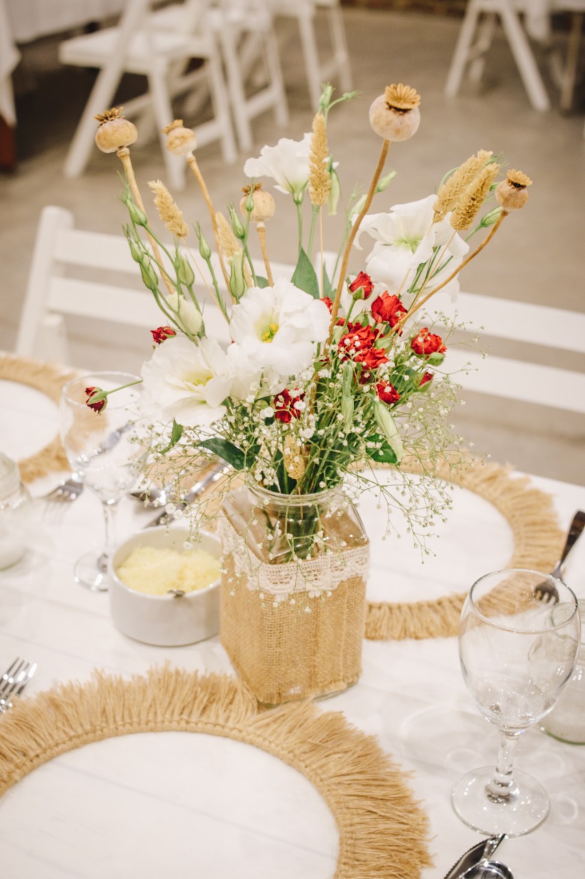 Decoración floral elegante en La Honoria